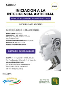 Curso de Inteligencia Artificial Tucumán 2026