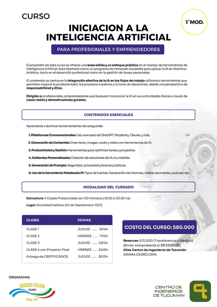 Curso de Inteligencia Artificial Tucumán 2026