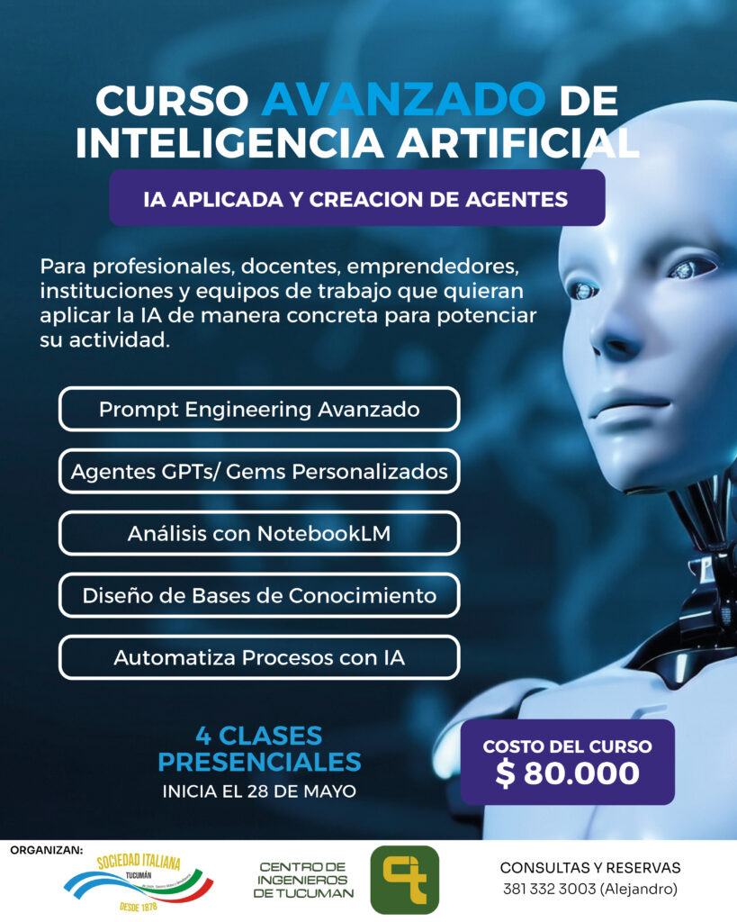Curso de Inteligencia Avanzado Artificial Tucumán 2026